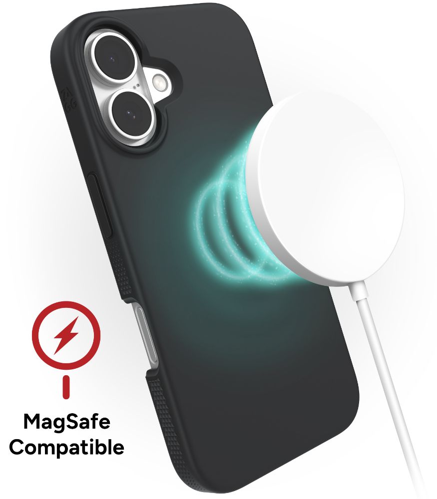 ZAGG Manhattan Snap Series Phone Case with MagSafe for iPhone 16 - Black - Brand New by ZAGG - Image 4
