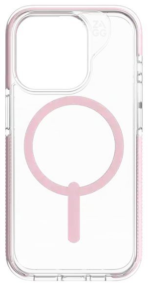 Zagg Piccadilly Snap Phone Case for iPhone 15 Pro - Clear/Pink by Zagg - Refurbished - Brand New condition - US$30.98