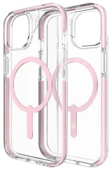 Zagg Piccadilly Snap Phone Case for iPhone 15 Pro Max - Pink/Clear by Zagg - Image 2