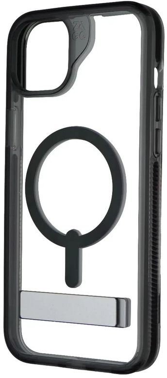 Zagg Santa Cruz Snap Kickstand Phone Case with MagSafe for iPhone 15 Plus - Black by Zagg - Refurbished - Very Good condition - US$8.78