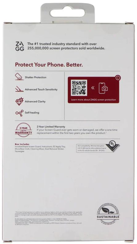 Zagg Screen Guard Screen Protector for Oppo Find X5 Pro 5G - Clear by Zagg - Image 2