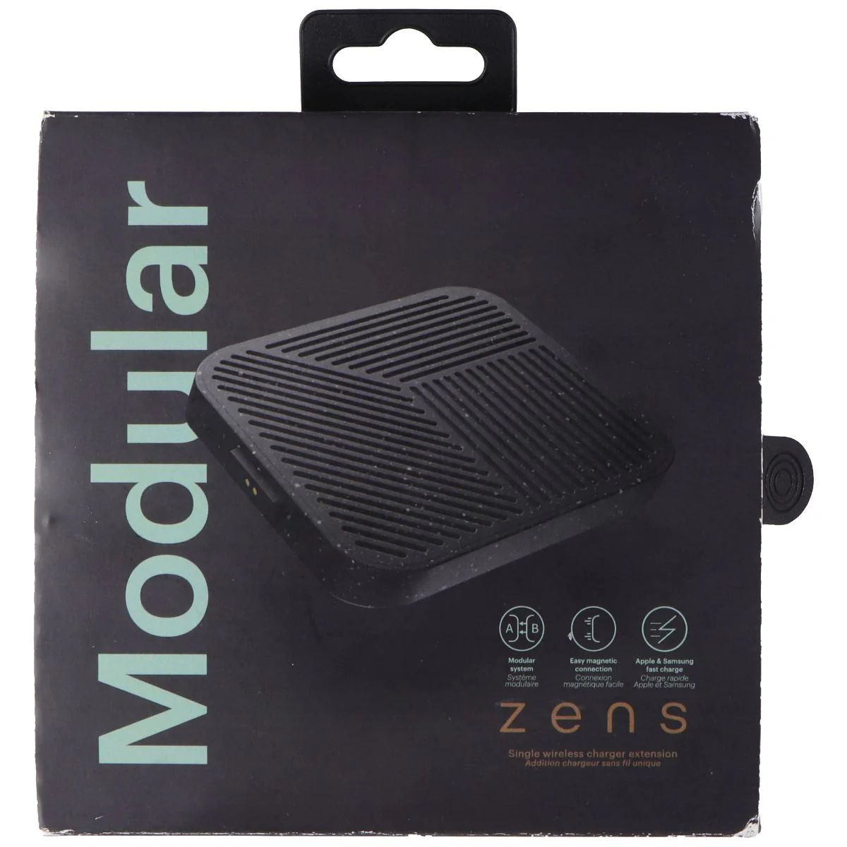 Zens Modular Series Single Wireless Charger Extension 10W - Black by Zens - Refurbished - Very Good condition - US$9.95