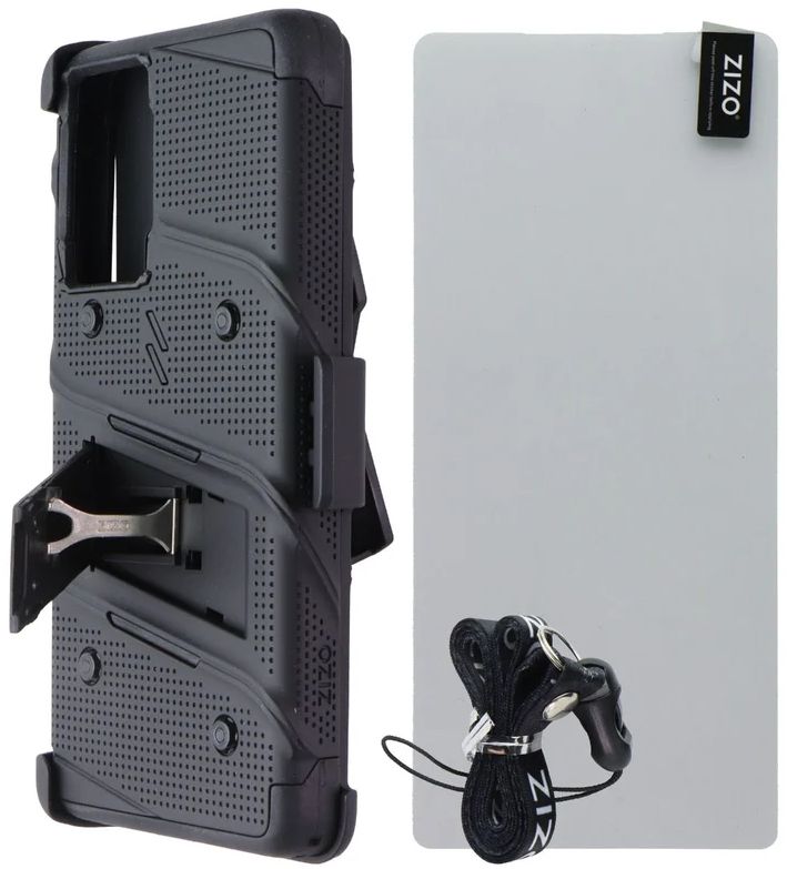 Zizo Bolt Bundle Phone Case & Tempered Glass Screen Protector for Motorola Moto G Stylus 5G (2024) - Black by Zizo - Refurbished - Brand New condition - US$13.93