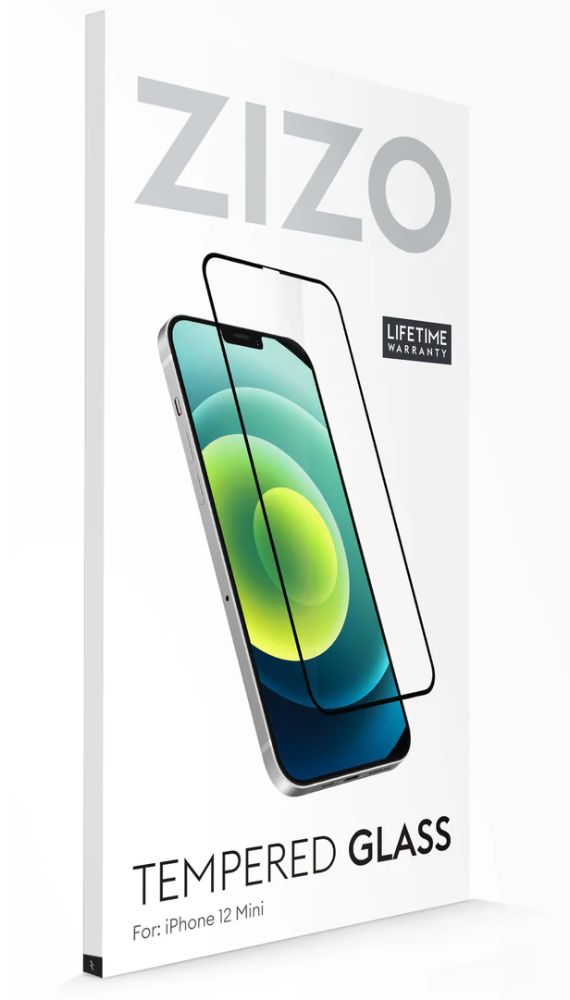 ZIZO Tempered Glass Screen Protector for Apple iPhone 12 mini - Black - Brand New by ZIZO - Refurbished - Brand New condition - Image 4