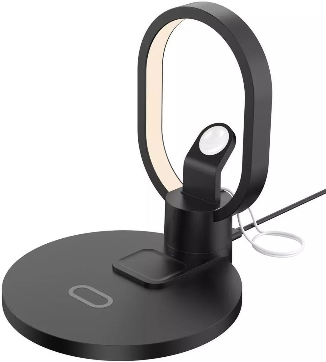Zummy ZTWC043BK ZTECH Wireless Charger for Phone Watch Earbuds LED Light - Black by Zummy - Refurbished - Very Good condition - US$35.25