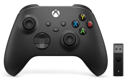 Microsoft Xbox Wireless Controller with Wireless Adapter - Black by Microsoft - Refurbished - Very Good condition - US$100.49